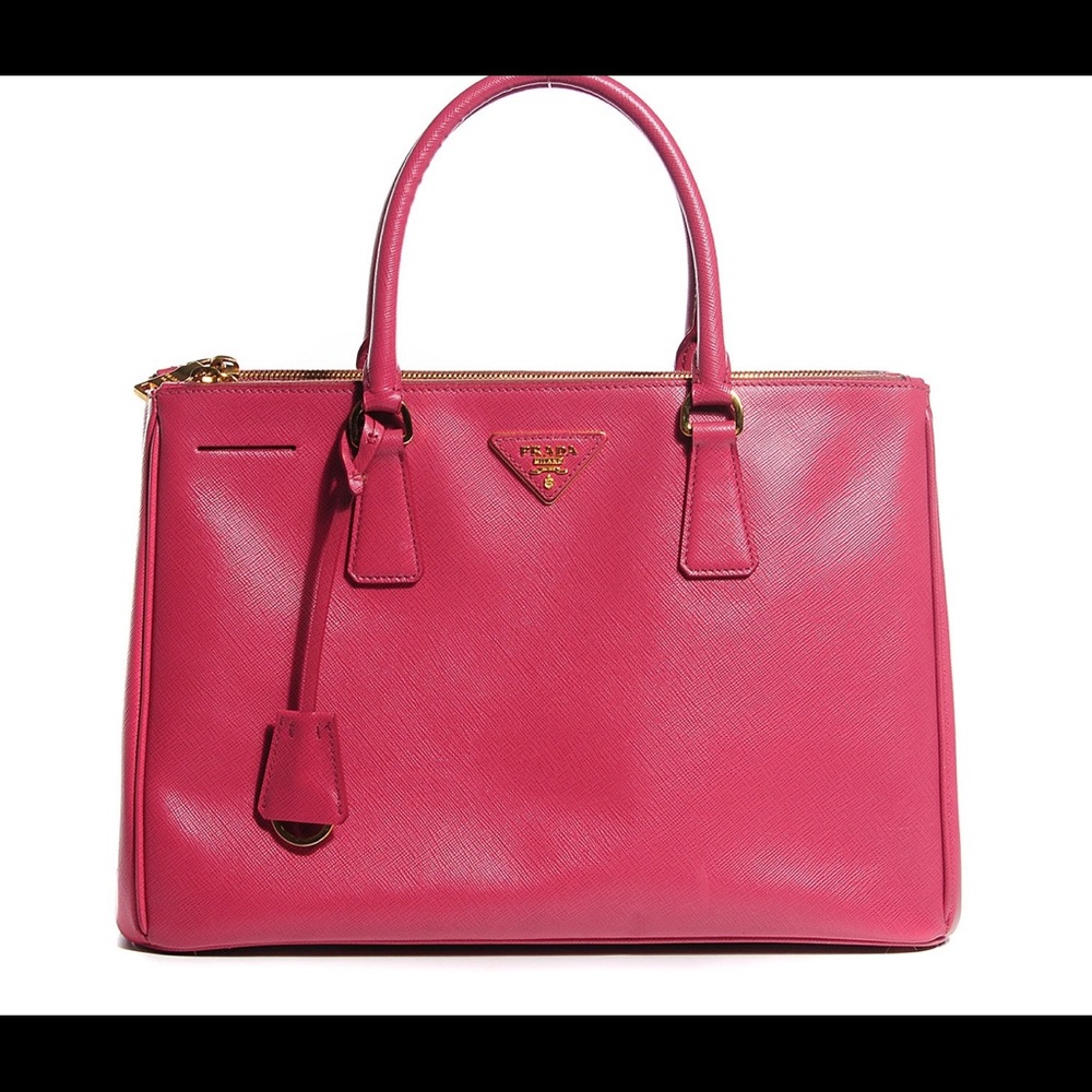 Prada Saffiano Lux Tote — Pink